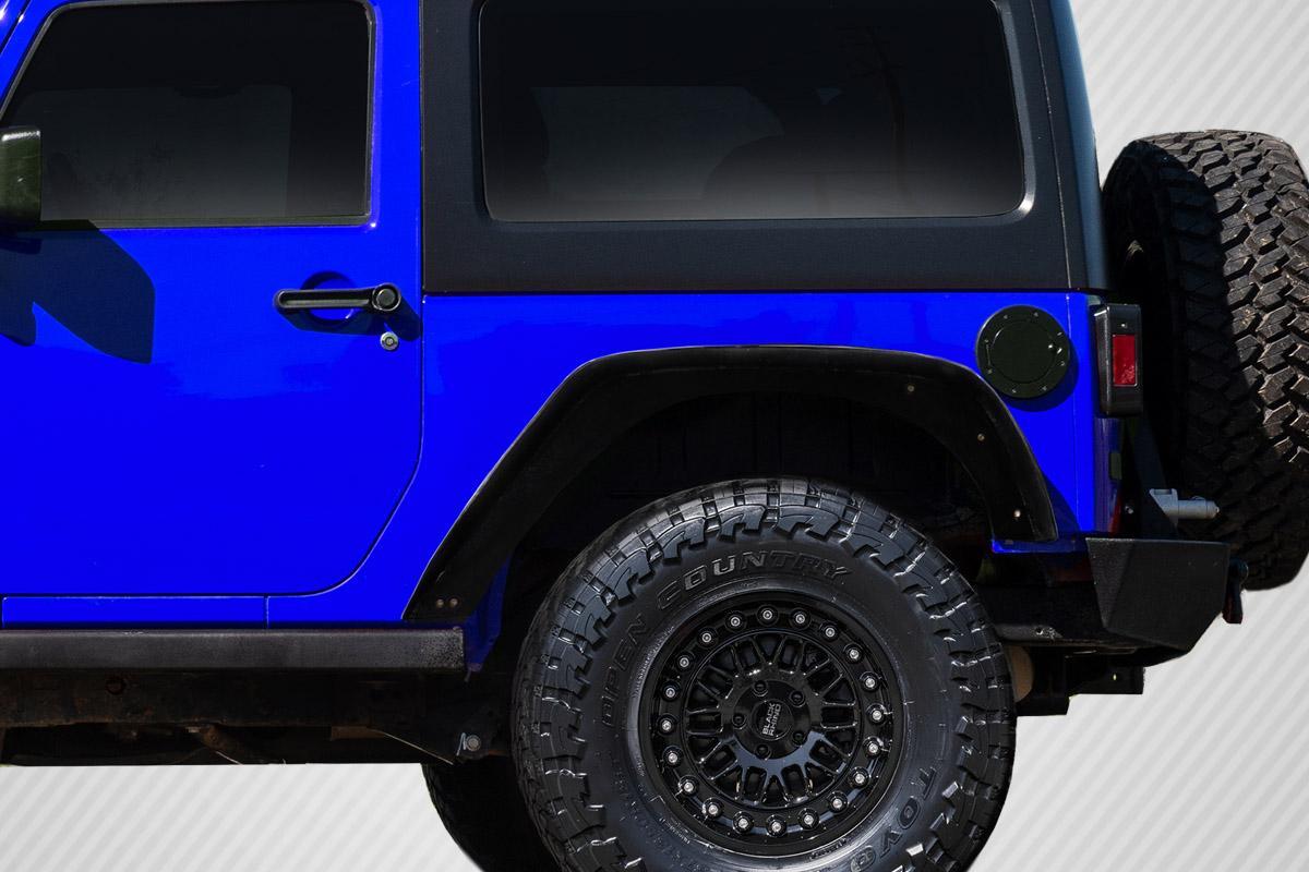 2007-2018 Jeep Wrangler Carbon Creations Rugged Carbon Fiber Fender - Image 2