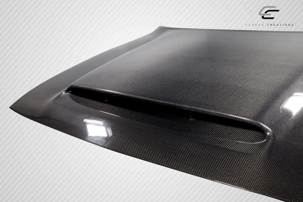 2008-2023 Dodge Challenger Carbon Creations Demon Look Carbon Fiber Hood - Image 10