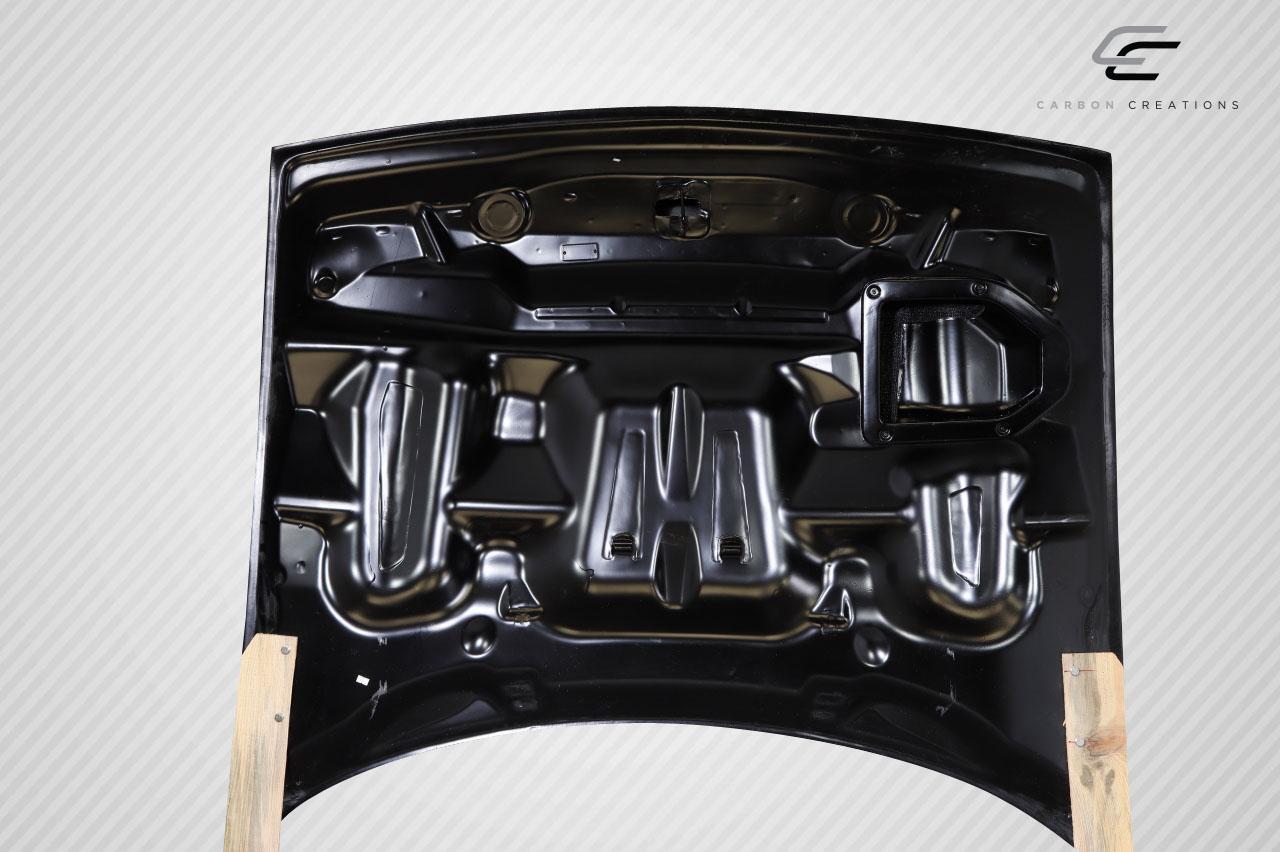 2008-2023 Dodge Challenger Carbon Creations Demon Look Carbon Fiber Hood - Image 11