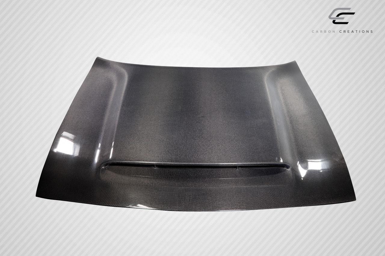 2008-2023 Dodge Challenger Carbon Creations Demon Look Carbon Fiber Hood - Image 5