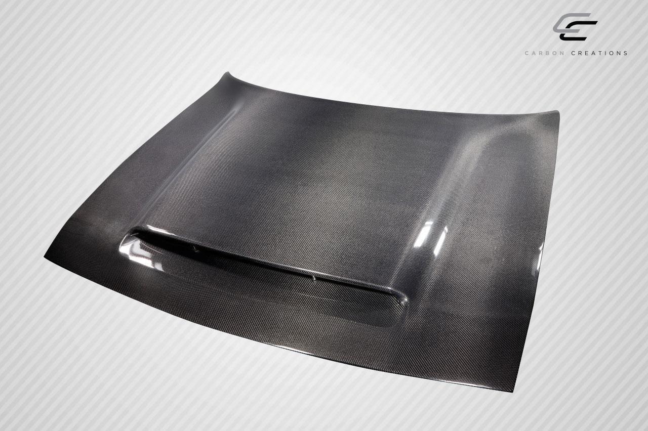 2008-2023 Dodge Challenger Carbon Creations Demon Look Carbon Fiber Hood - Image 8