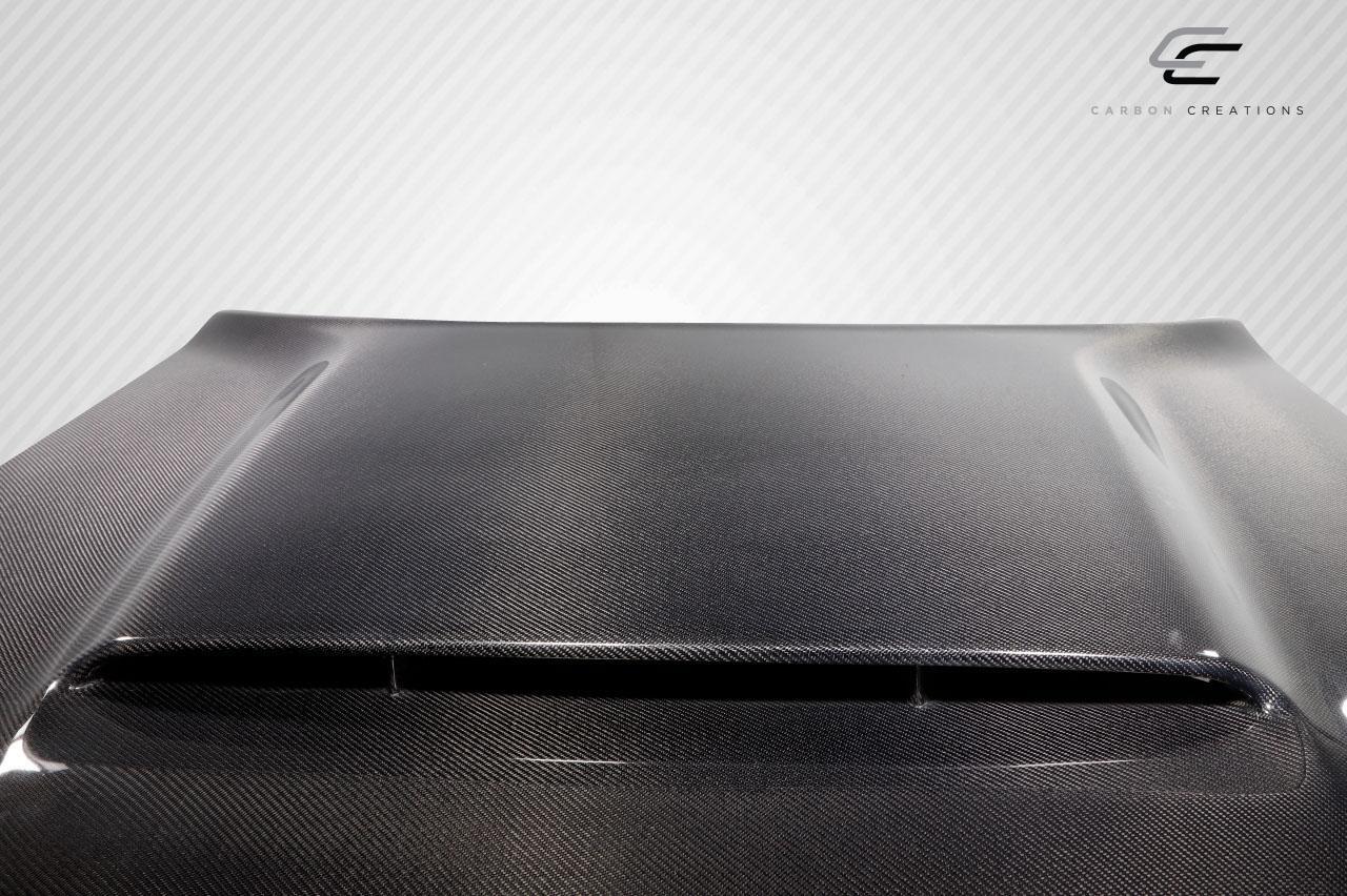 2008-2023 Dodge Challenger Carbon Creations Demon Look Carbon Fiber Hood - Image 9