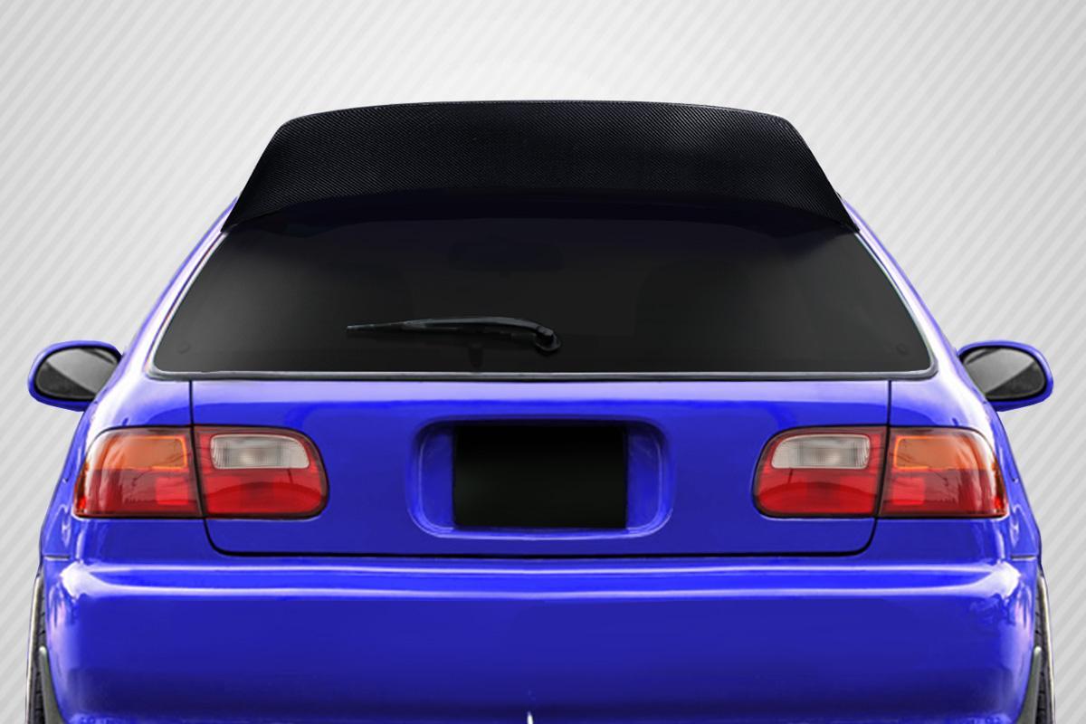1992-1995 Honda Civic Carbon Creations Demon Carbon Fiber Rear Wing - Image 2