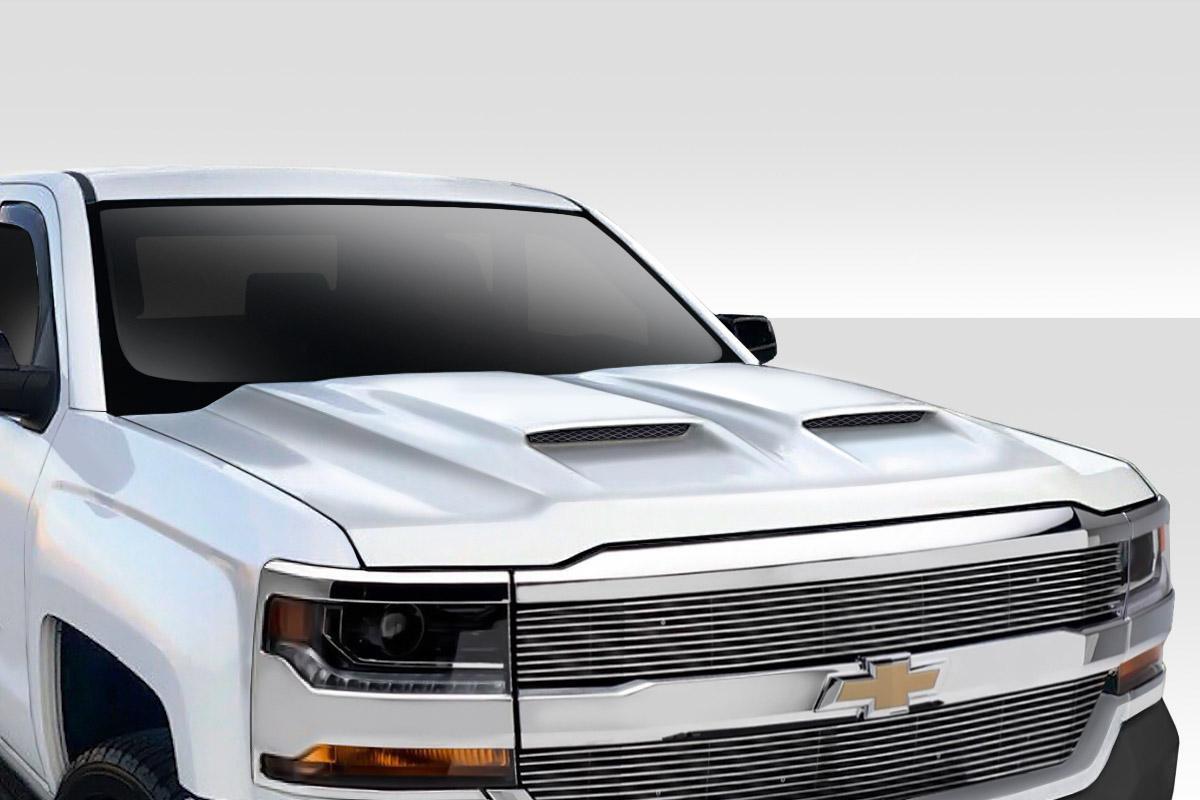 2016-2018 Chevrolet Silverado Duraflex Dual Ram Air Hood - Image 1