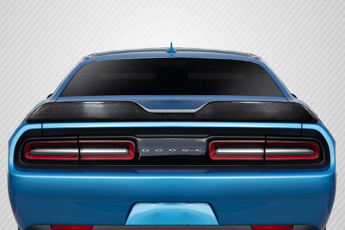 2008-2023 Dodge Challenger Carbon Creations Demon Look Carbon Fiber Rear Wing - Image 1