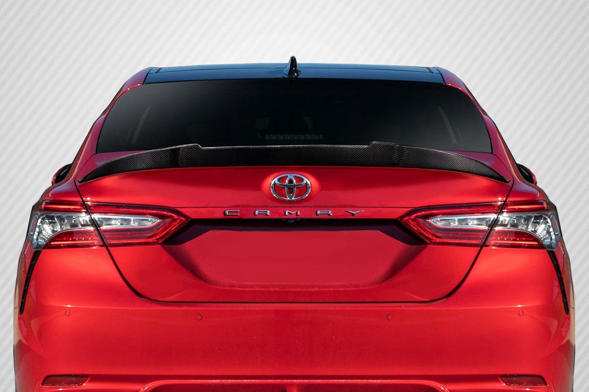 2018-2024 Toyota Camry Carbon Creations Type V Carbon Fiber Rear Wing - Image 1