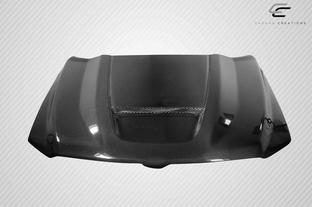 2019-2025 Dodge Ram Carbon Creations SRT Ram Air Carbon Fiber Hood - Image 2