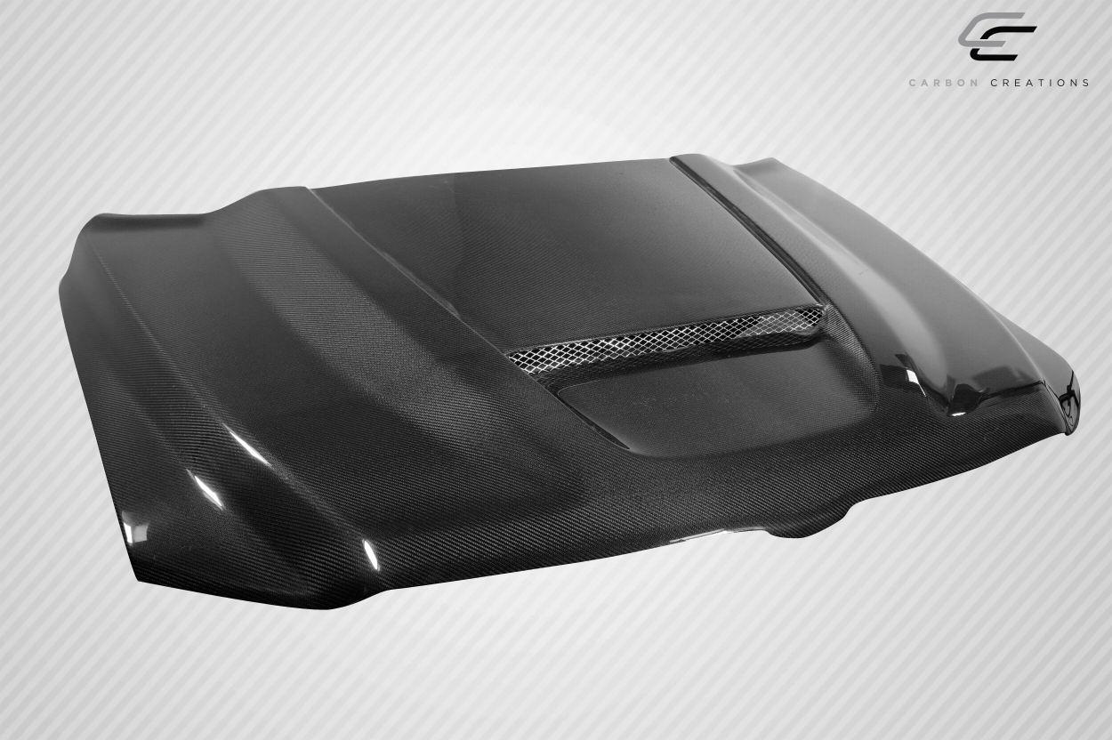 2019-2025 Dodge Ram Carbon Creations SRT Ram Air Carbon Fiber Hood - Image 4