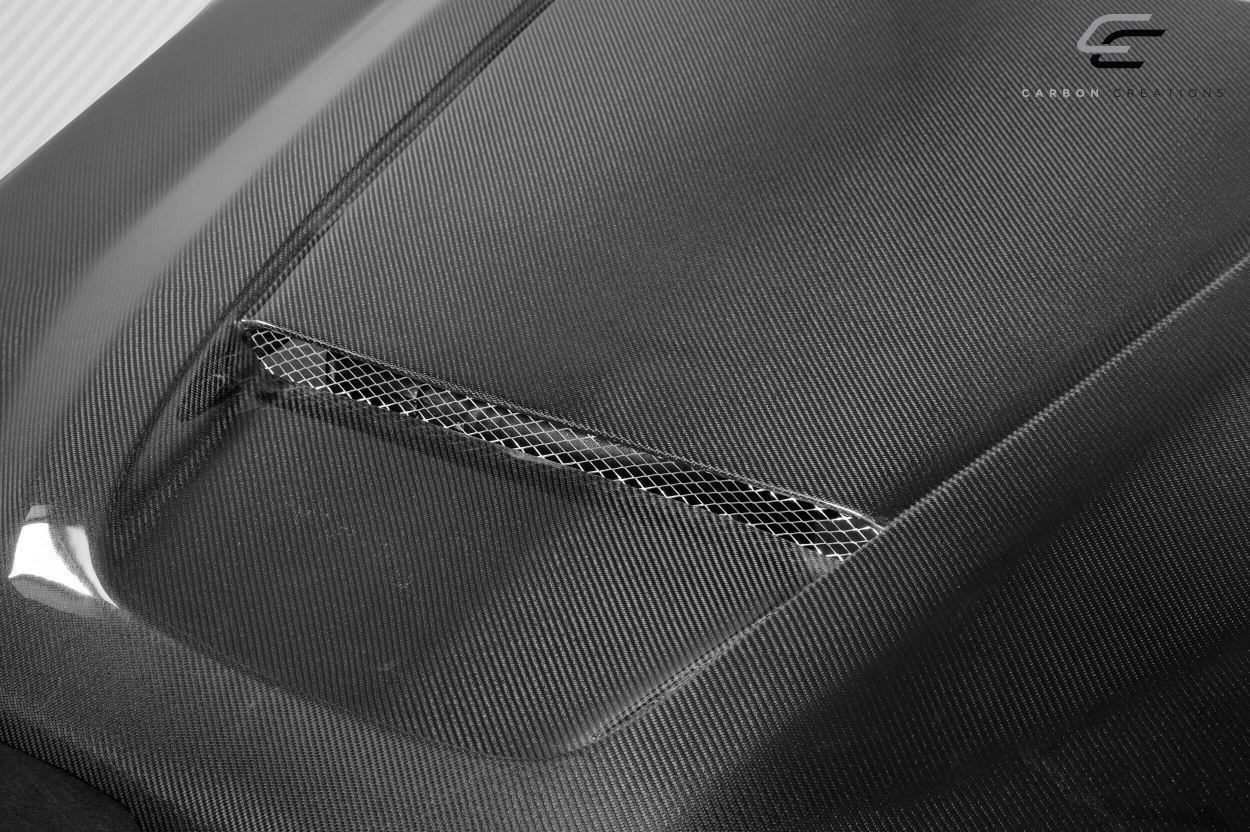 2019-2025 Dodge Ram Carbon Creations SRT Ram Air Carbon Fiber Hood - Image 5