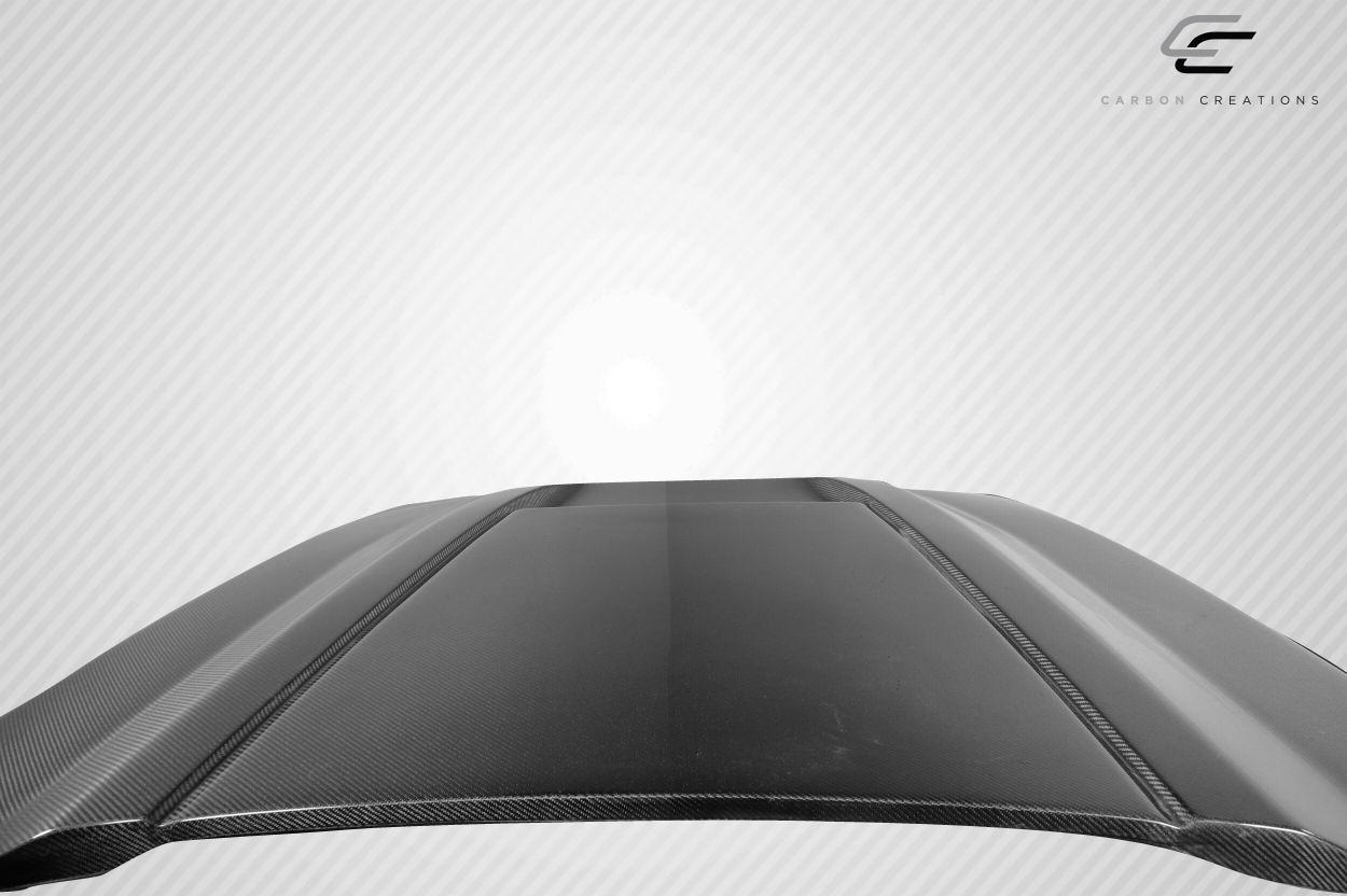 2019-2025 Dodge Ram Carbon Creations SRT Ram Air Carbon Fiber Hood - Image 6