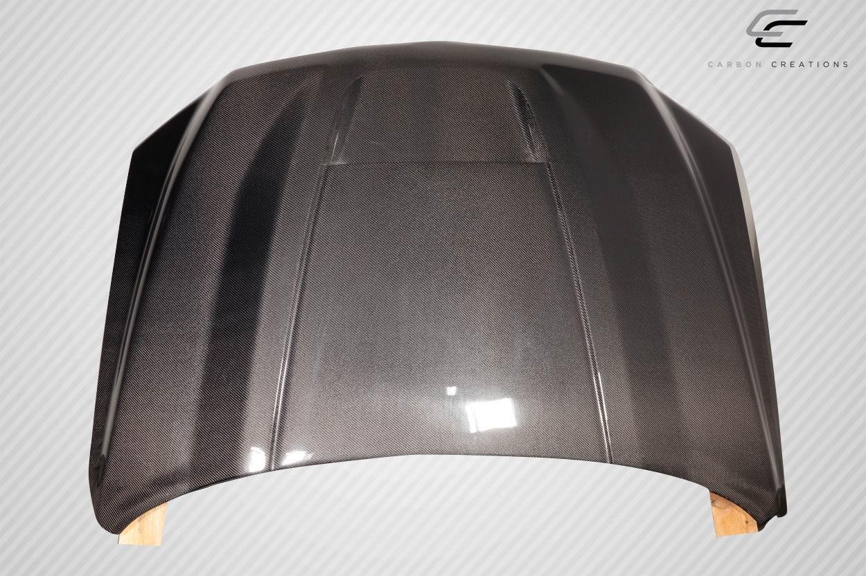 2019-2025 Dodge Ram Carbon Creations SRT Ram Air Carbon Fiber Hood - Image 7