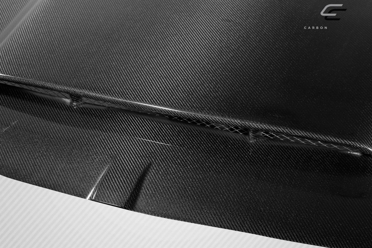 2005-2007 Dodge Magnum Carbon Creations Demon Look Carbon Fiber Hood - Image 5