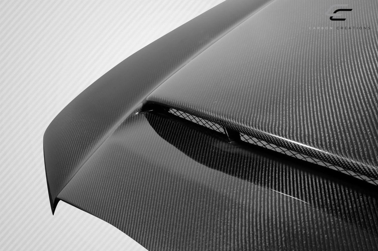 2011-2014 Dodge Charger Carbon Creations Demon Look Carbon Fiber Hood - Image 5