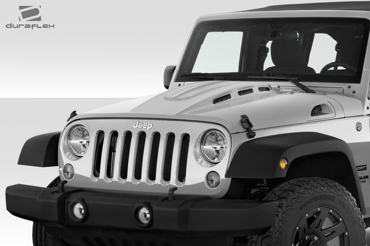 2007-2018 Jeep Wrangler Duraflex AVG Hood - Image 2