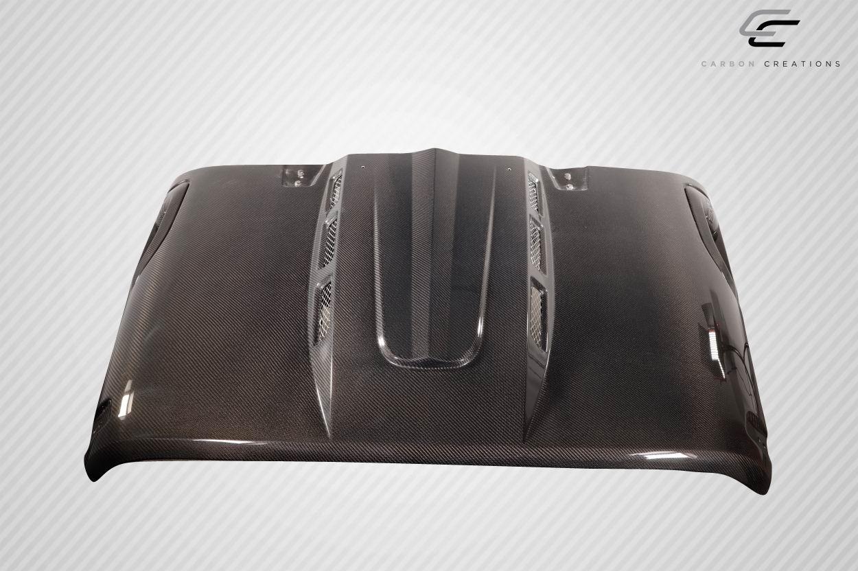 2007-2018 Jeep Wrangler Carbon Creations Avenger Carbon Fiber Hood - Image 3