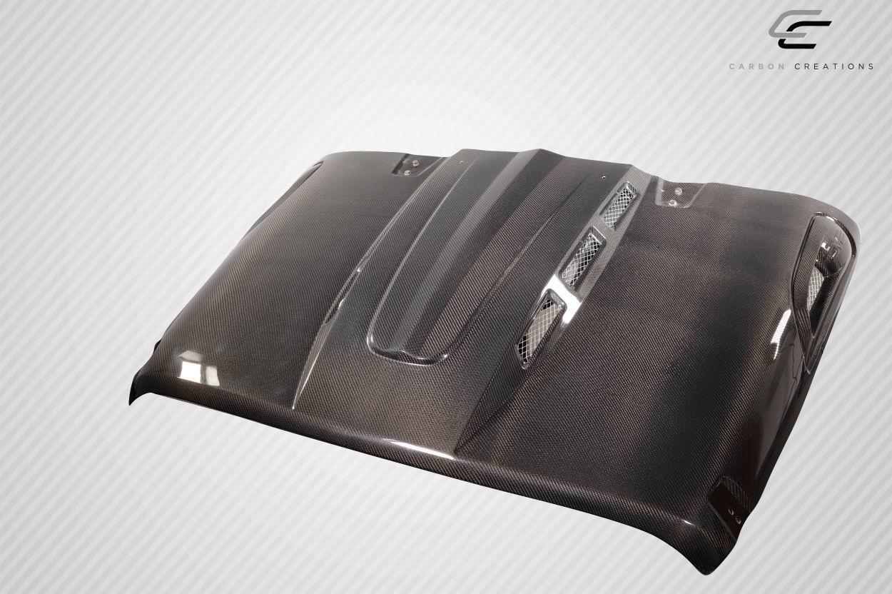 2007-2018 Jeep Wrangler Carbon Creations Avenger Carbon Fiber Hood - Image 5