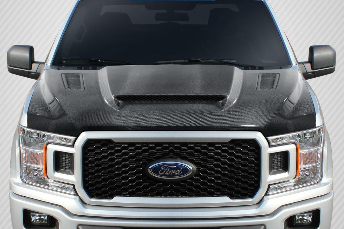 2015-2020 Ford F150 Carbon Creations CVX Carbon Fiber Hood - Image 1