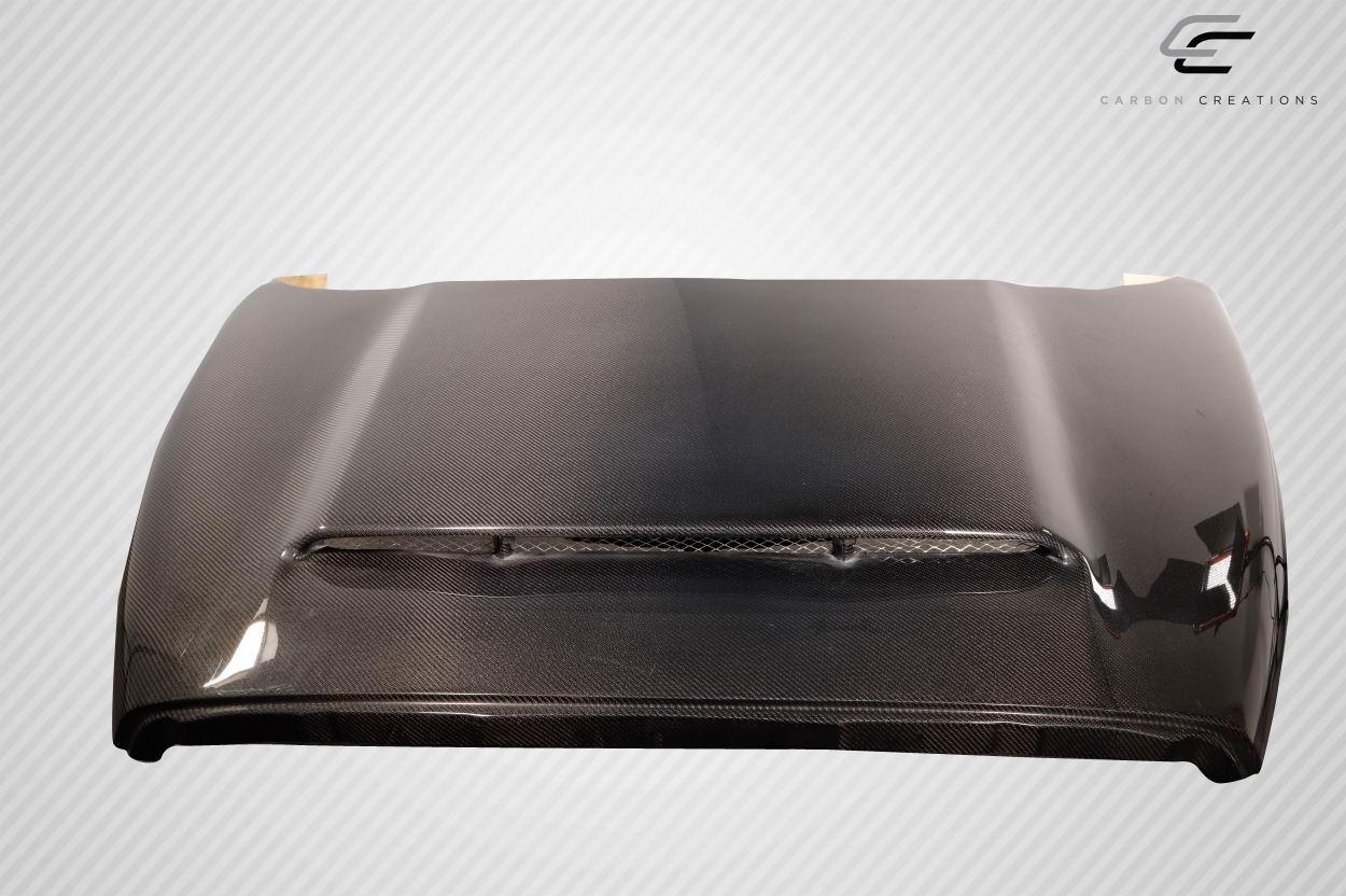 2002-2008 Dodge Ram Carbon Creations Demon Look Carbon Fiber Hood - Image 3