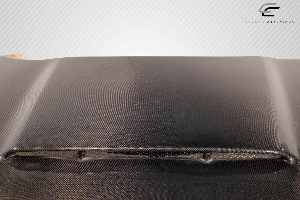 2002-2008 Dodge Ram Carbon Creations Demon Look Carbon Fiber Hood - Image 6