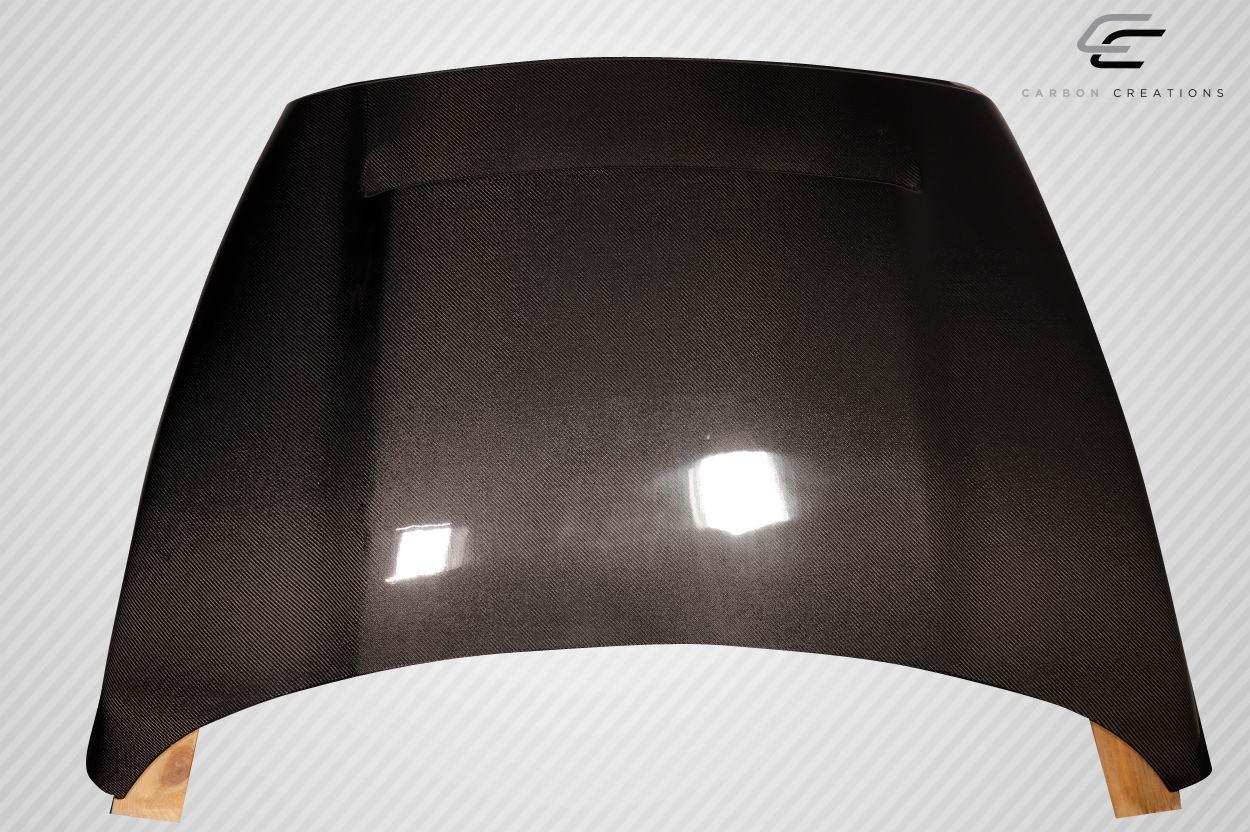 2002-2008 Dodge Ram Carbon Creations Demon Look Carbon Fiber Hood - Image 8