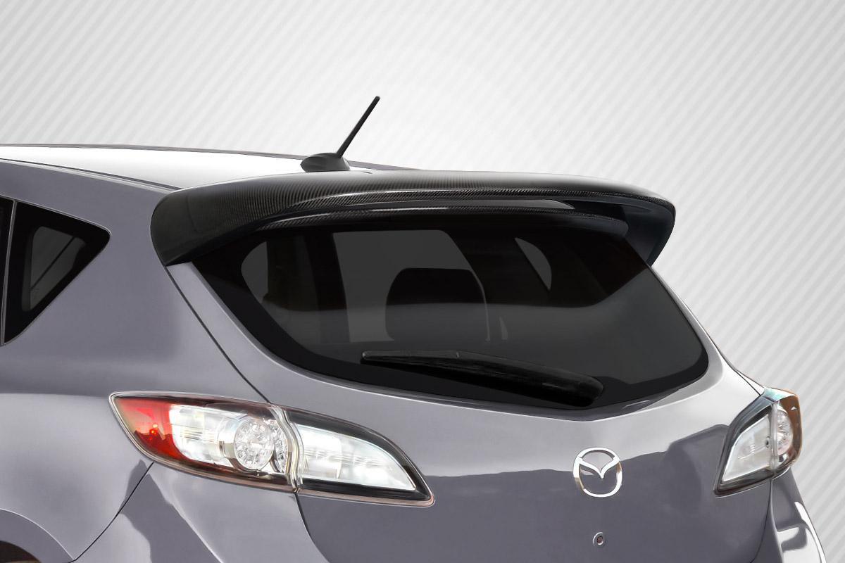 2010-2013 Mazda 3 Carbon Creations Turbo Look Carbon Fiber Rear Wing - Image 1