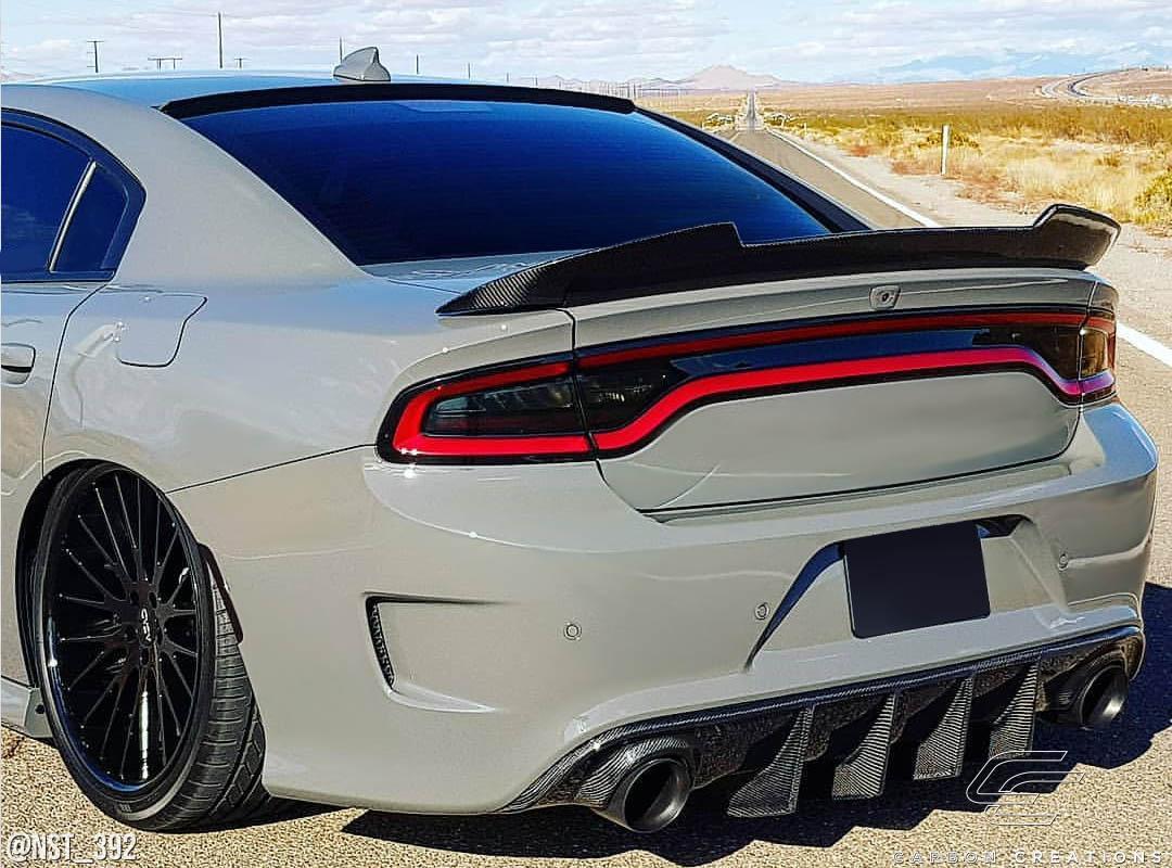 2015-2023 Dodge Charger Carbon Creations CAC Carbon Fiber Rear Wing - Image 3