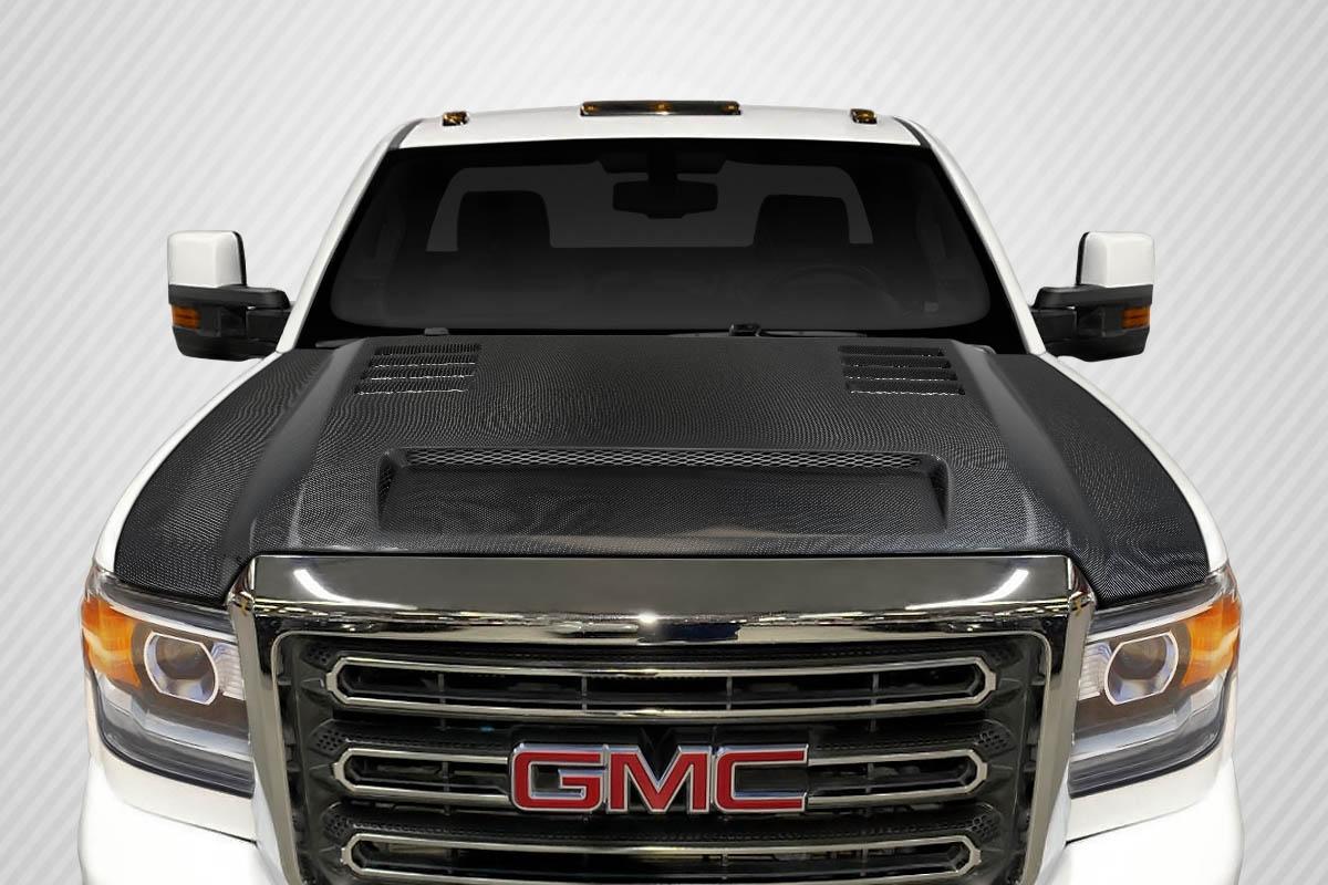 2015-2019 GMC Sierra Carbon Creations RKS Carbon Fiber Hood - Image 1