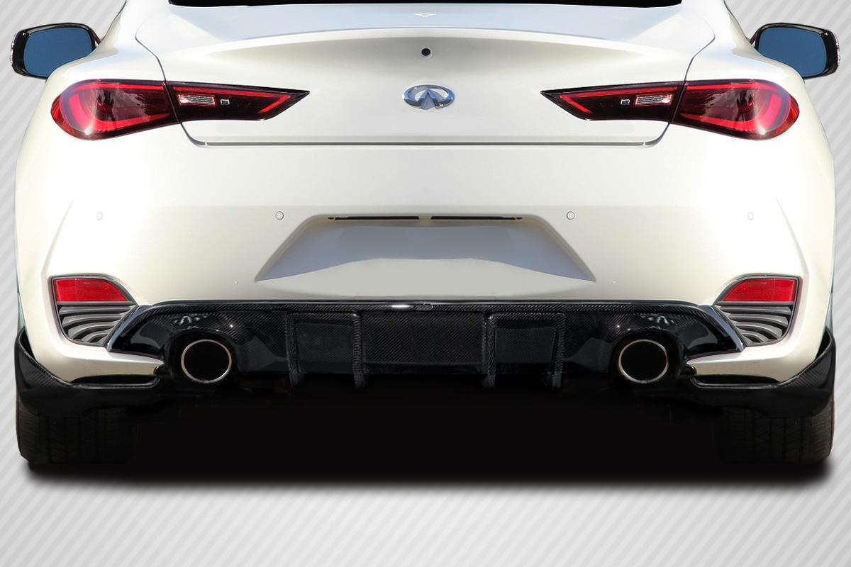 2017-2022 Infiniti Q60 Carbon Creations J Spec Carbon Fiber Rear Lip - Image 1
