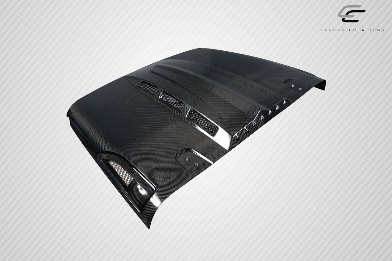 2018-2025 Jeep Wrangler Carbon Creations Energy Carbon Fiber Hood - Image 10