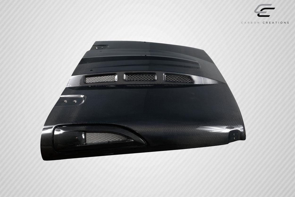 2018-2025 Jeep Wrangler Carbon Creations Energy Carbon Fiber Hood - Image 7