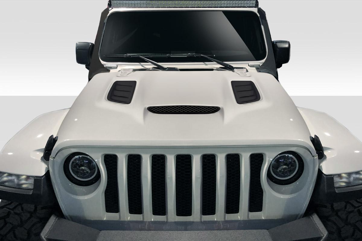 2018-2025 Jeep Wrangler Duraflex Vortex Look Hood - Image 1