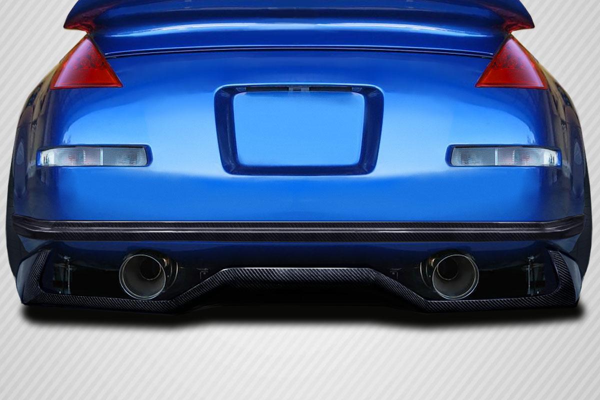 2003-2008 Nissan 350Z Carbon Creations VTX Carbon Fiber Rear Lip - Image 1