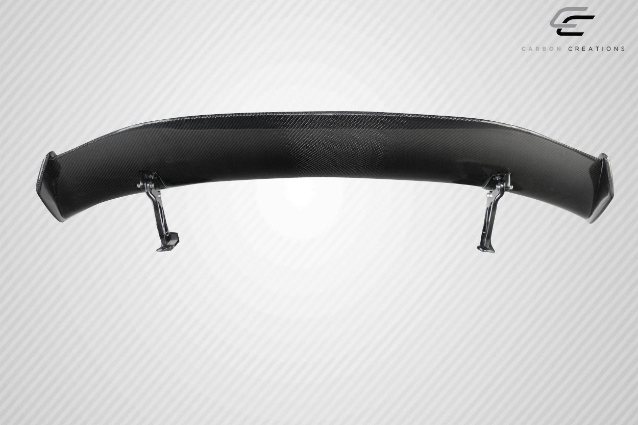 2014-2023 Porsche Cayman Carbon Creations GT4 Look Carbon Fiber Rear Wing - Image 2