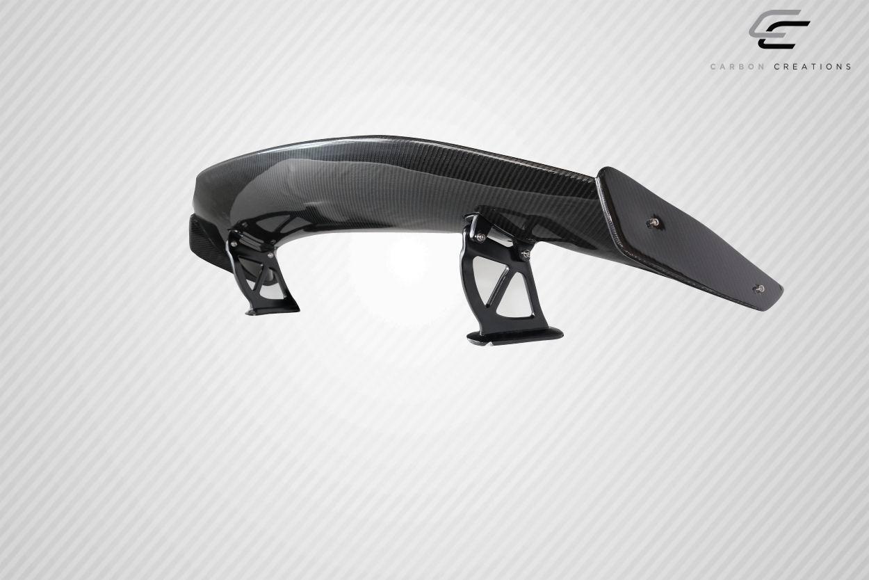 2014-2023 Porsche Cayman Carbon Creations GT4 Look Carbon Fiber Rear Wing - Image 3