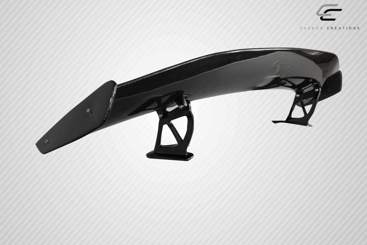 2014-2023 Porsche Cayman Carbon Creations GT4 Look Carbon Fiber Rear Wing - Image 4