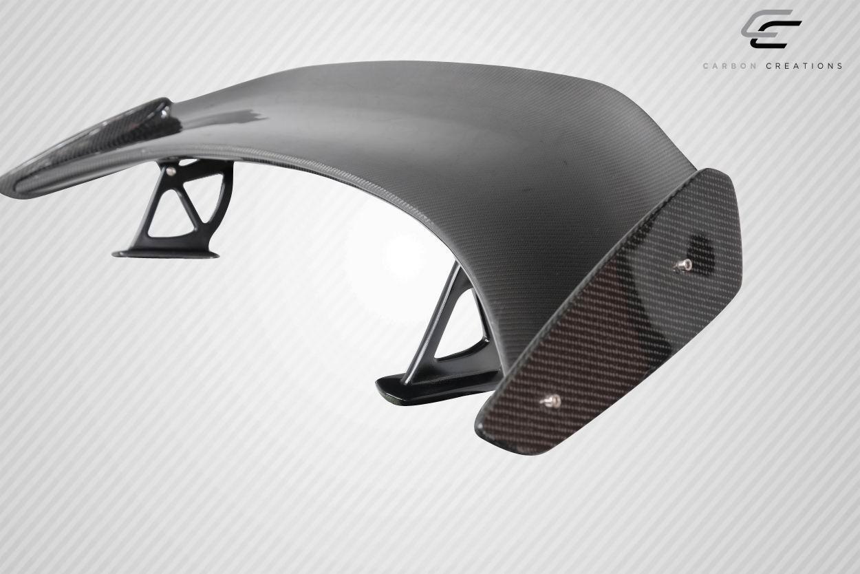 2014-2023 Porsche Cayman Carbon Creations GT4 Look Carbon Fiber Rear Wing - Image 6