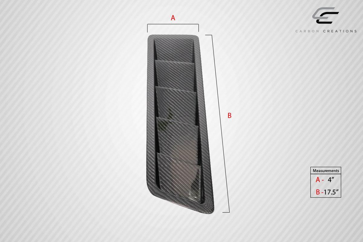 Universal Carbon Creations Race Hood Louver Vents - 2 Piece - Image 2