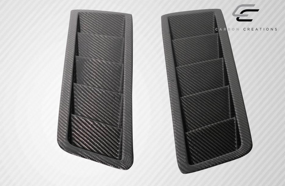 Universal Carbon Creations Race Hood Louver Vents - 2 Piece - Image 6