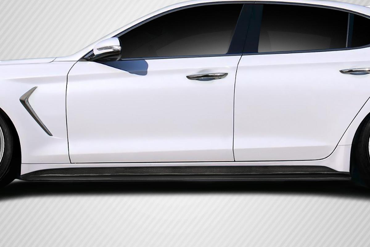 2019-2023 Genesis G70 Carbon Creations MSR Carbon Fiber Side Skirts - Image 1