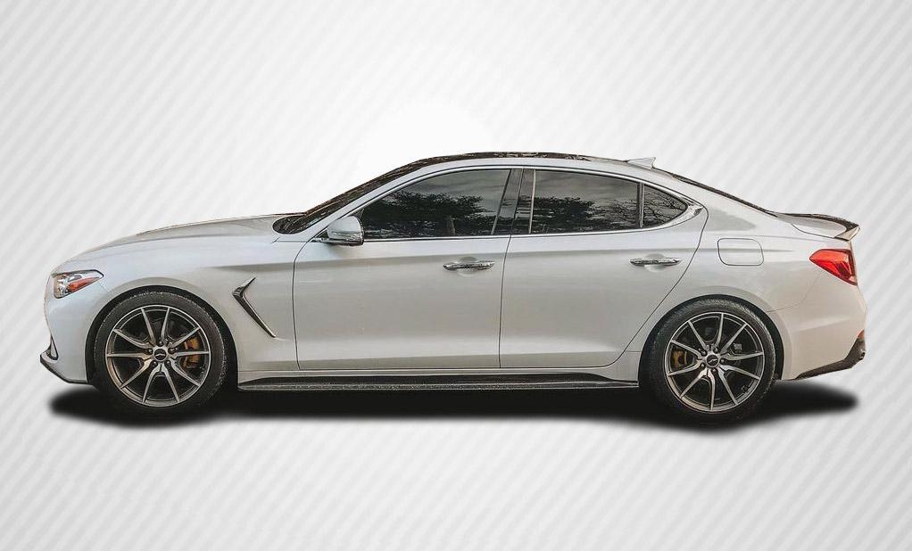 2019-2023 Genesis G70 Carbon Creations MSR Carbon Fiber Side Skirts - Image 2