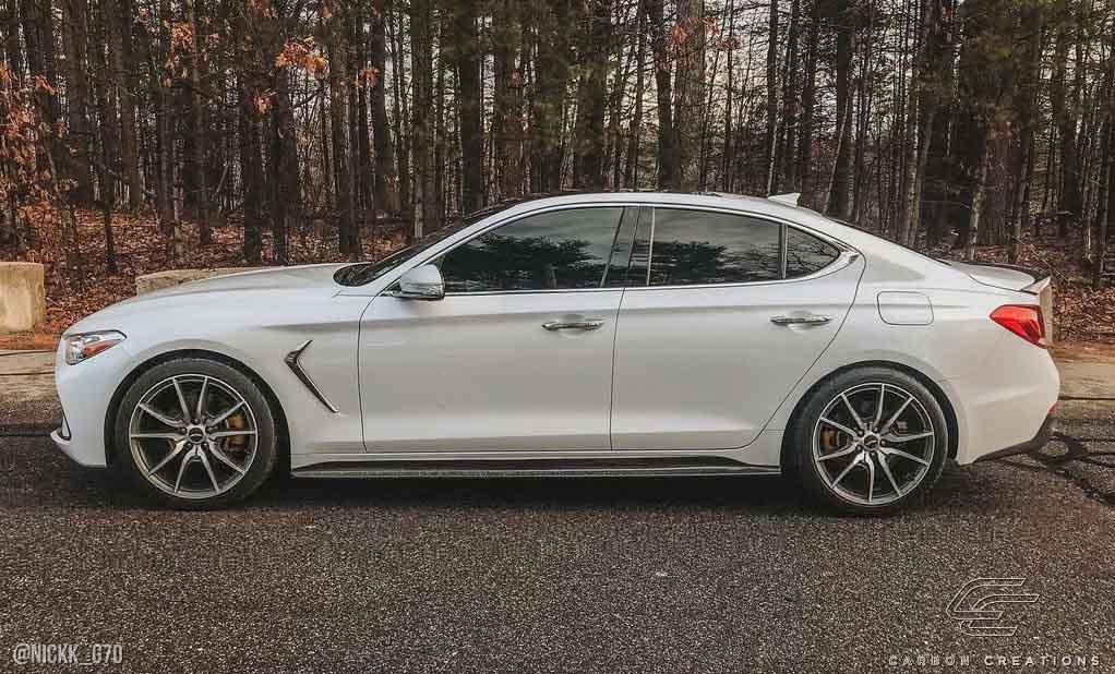 2019-2023 Genesis G70 Carbon Creations MSR Carbon Fiber Side Skirts - Image 3