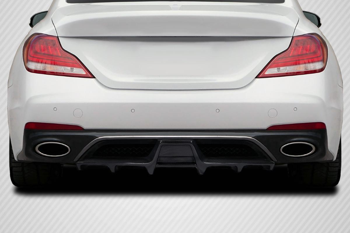 2019-2021 Genesis G70 Carbon Creations MSR Carbon Fiber Rear Lip - Image 1