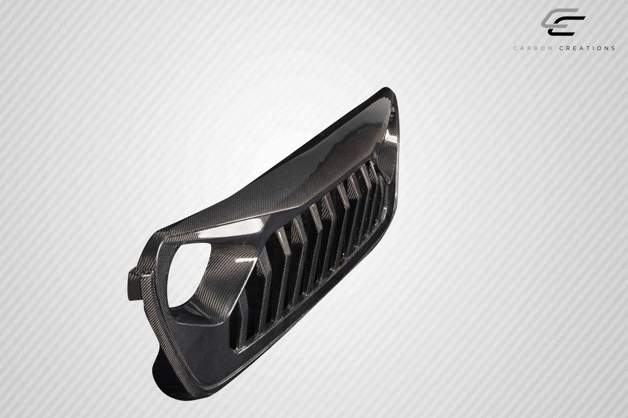 2018-2025 Jeep Wrangler Carbon Creations Predator Carbon Fiber Grille - Image 6