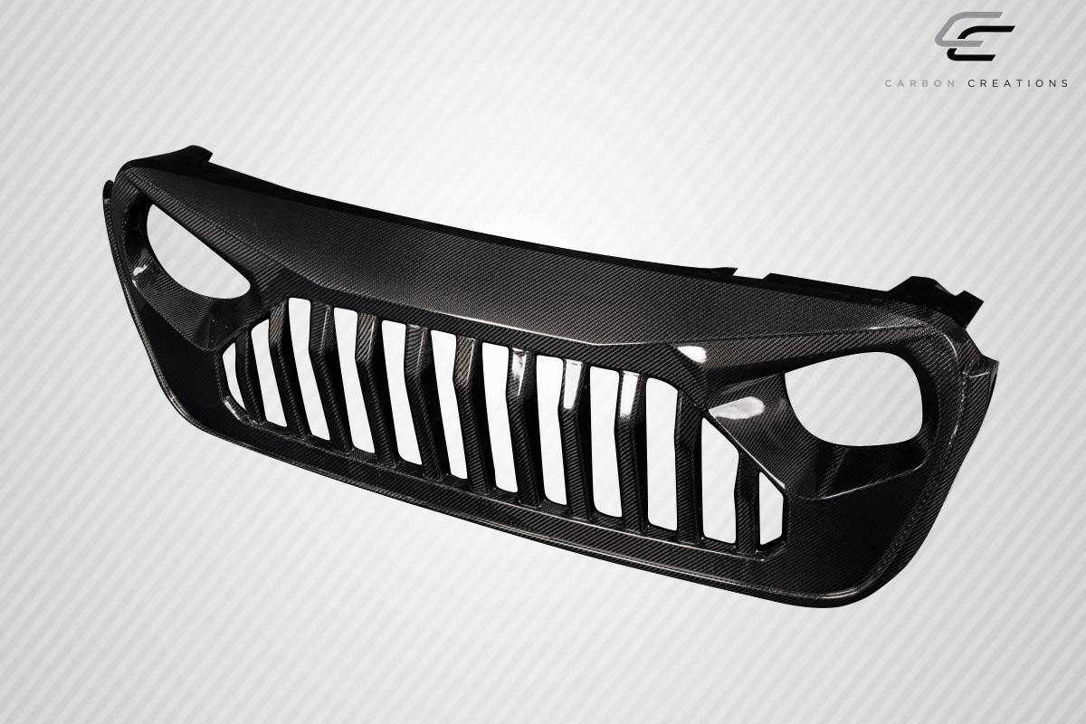 2018-2025 Jeep Wrangler Carbon Creations Predator Carbon Fiber Grille - Image 7