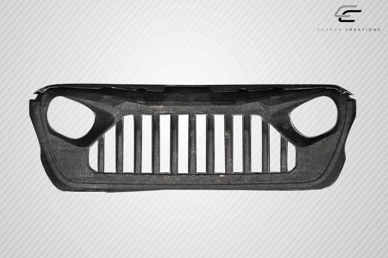 2018-2025 Jeep Wrangler Carbon Creations Predator Carbon Fiber Grille - Image 8