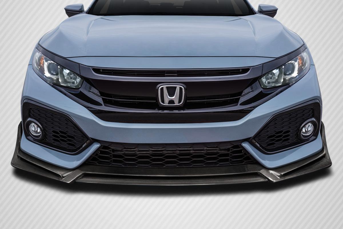 2017-2021 Honda Civic Carbon Creations BZ Carbon Fiber Front Lip - Image 1