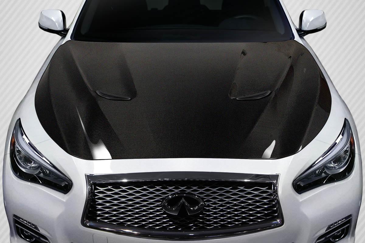 2014-2023 Infiniti Q50 Carbon Creations S Concept Carbon Fiber Hood - Image 1