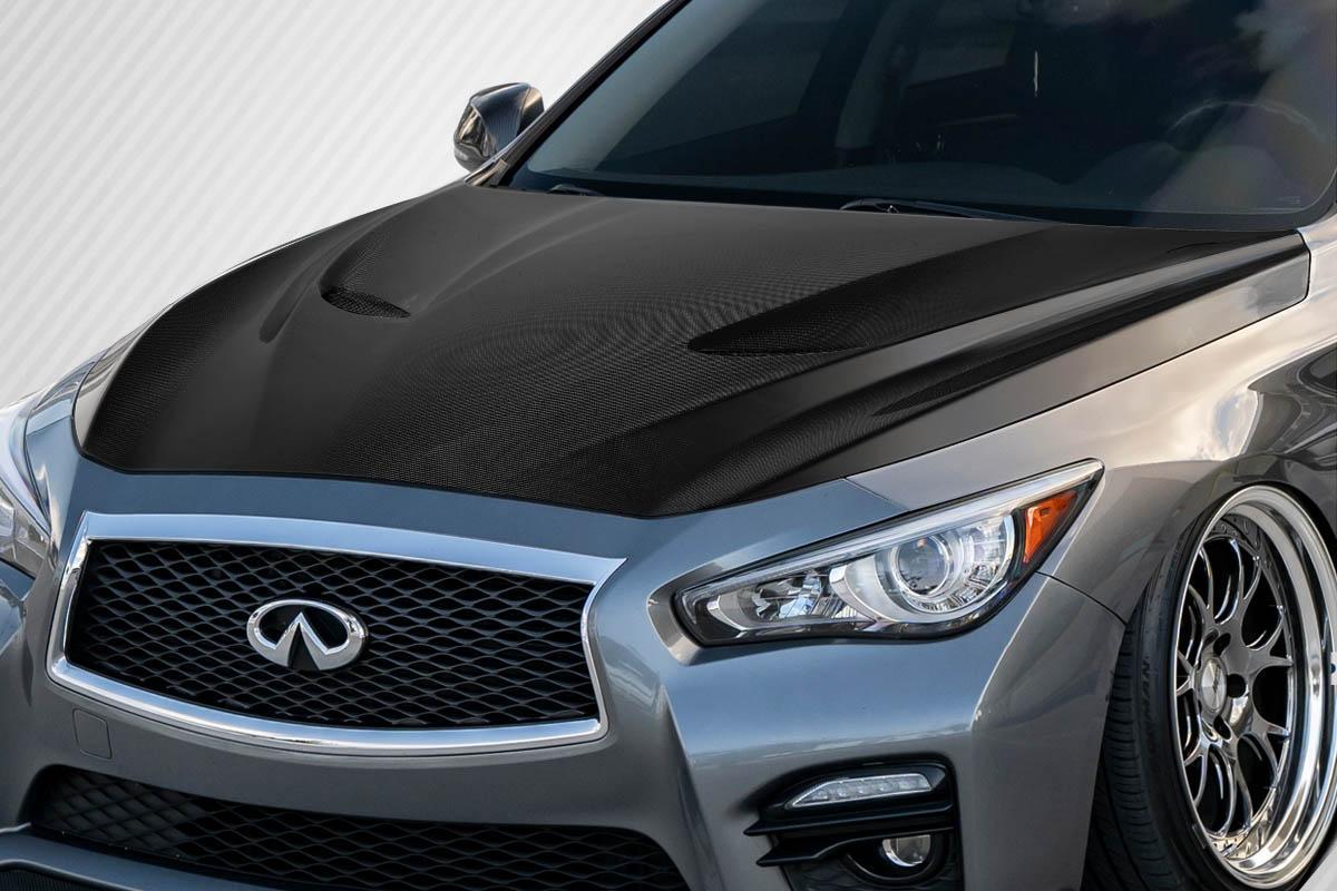 2014-2023 Infiniti Q50 Carbon Creations S Concept Carbon Fiber Hood - Image 2