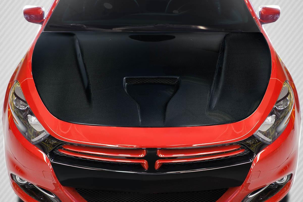 2013-2016 Dodge Dart Carbon Creations MPR V2 Carbon Fiber Hood - Image 1