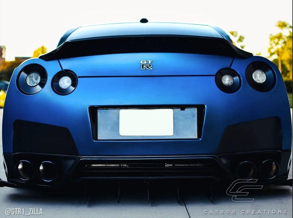2009-2021 Nissan GTR Carbon Creations Duckbill Carbon Fiber Rear Wing - Image 2